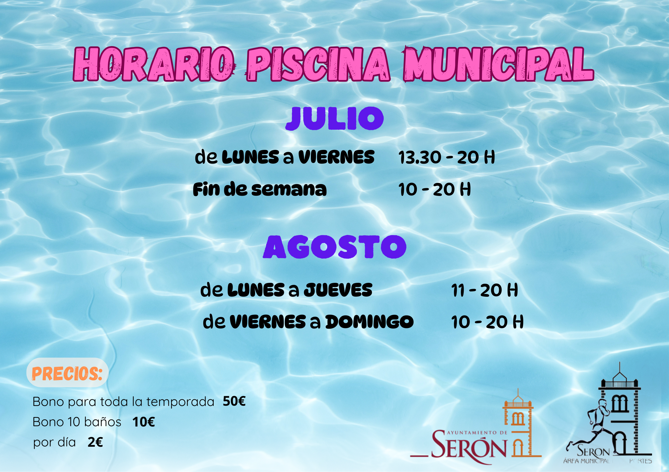 HORARIO PISCINA MUNICIPAL